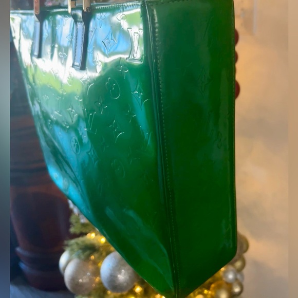 Authentic Louis Vuitton Vernis Columbus bag custom colored green LW1929 - Picture 13 of 16